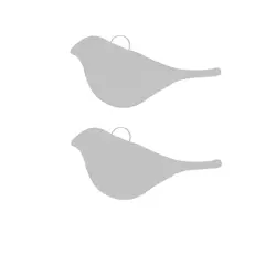 2 optional glass birds