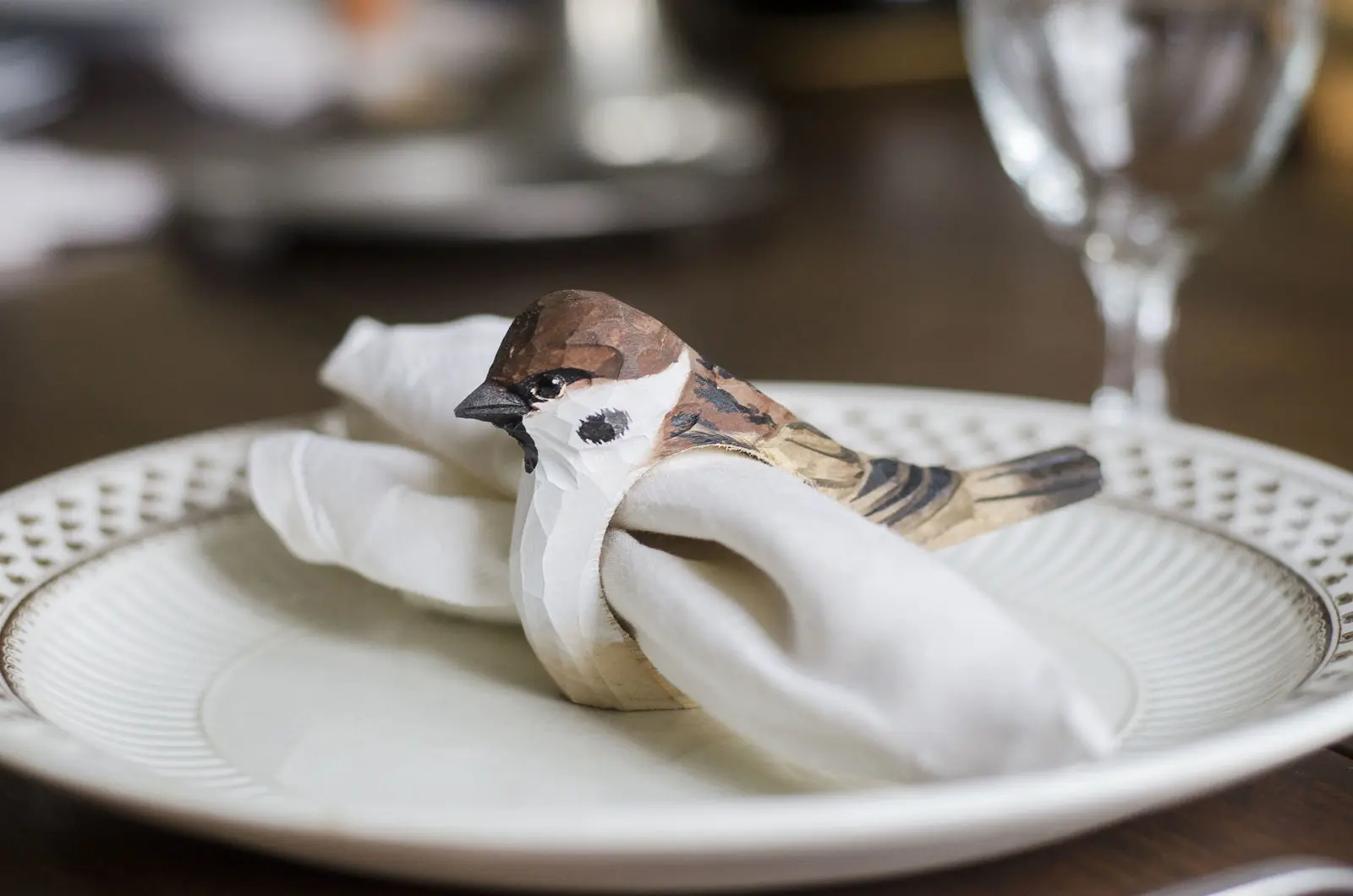Tree Sparrow (napkin ring)