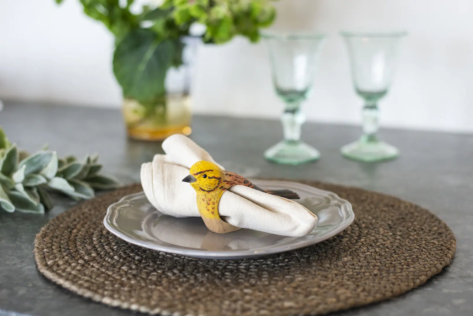 Yellowhammer (napkin ring)