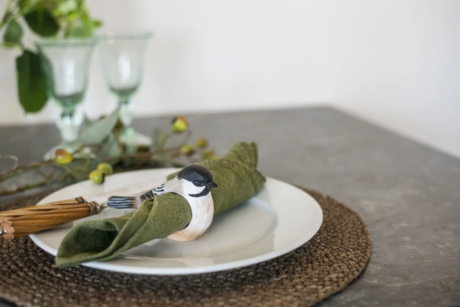 Marsh Tit (napkin ring)
