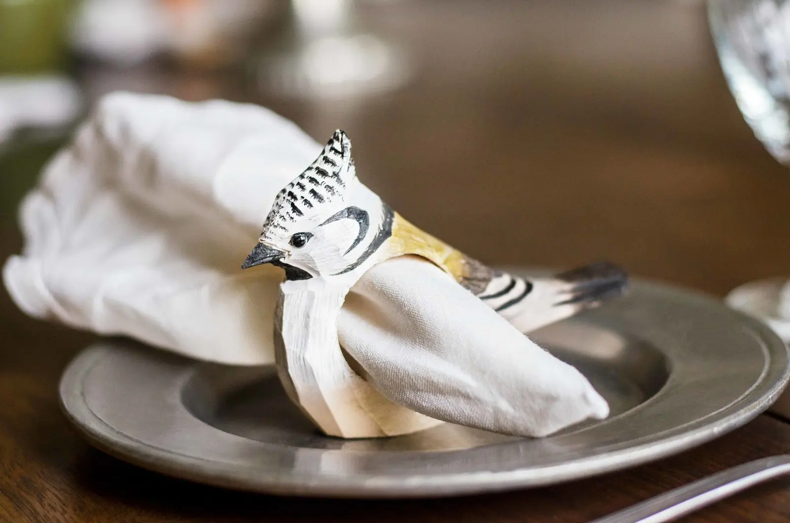 Crested Tit (napkin ring)