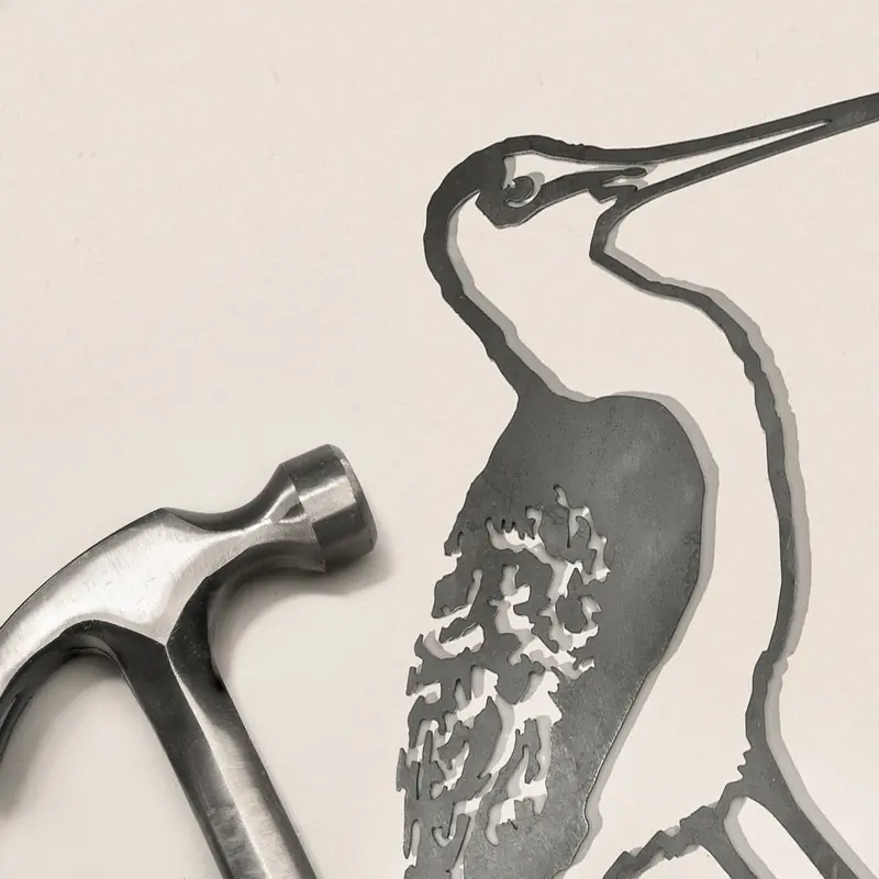 Black-tailed Godwit (metal)
